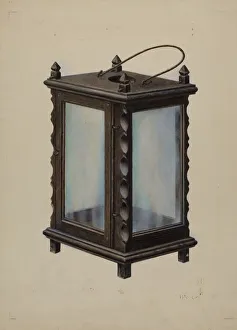 Samuel W Prints: Candle Lantern, c. 1939. Creator: Samuel W. Ford