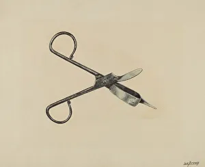 Candlesnuffer Prints: Candle Snuffer, c. 1939. Creator: Lee Brown