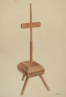 Paul Ward Prints: Candle Stand, c. 1938. Creator: Paul Ward