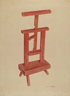 Paul Ward Prints: Candle Stand, c. 1938. Creator: Paul Ward