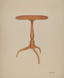 Candle Stand, c. 1938. Creator: Rex F Bush