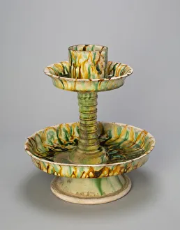 Candleholder Gallery: Candle Stand, Tang dynasty (618-907), first half of 8th century. Creator: Unknown