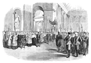 Priests Prints: Candlemas at St. Peter's, Rome, 1870. Creator: Unknown