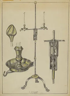 Candlestand, c. 1936. Creator: Jack Staloff