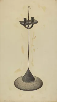 Charles Garjian Prints: Candlestand, c. 1938. Creator: Charles Garjian