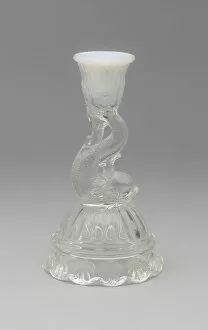 Boston Sandwich Glass Company Collection: Candlestick, 1850 / 70. Creator: Boston and Sandwich Glass Company