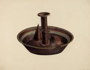 Mildred Ford Prints: Candlestick, 1935 / 1942. Creator: Mildred Ford