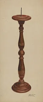 Candlestick, 1935/1942. Creator: Paul Ward