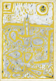 Oil On Paper Prints: Candlestick, 1937-1938. Creator: Klee, Paul (1879-1940)