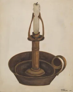 Candlestick, 1938. Creator: Marie Lutrell