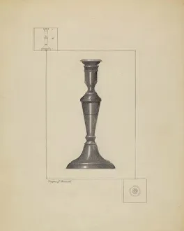 Candlestick, c. 1936. Creator: Eugene Barrell