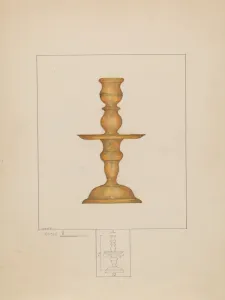 Candlestick, c. 1936. Creator: Henry Meyers