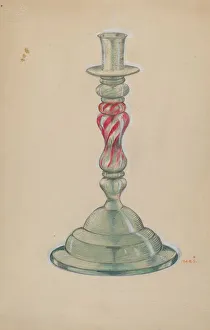 Glasswork Prints: Candlestick, c. 1936. Creator: Margaret Stottlemeyer