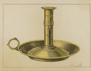 Adjusting Prints: Candlestick, c. 1937. Creator: Albert Camilli