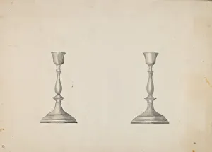 Beulah Bradleigh Gallery: Candlestick, c. 1937. Creator: Beulah Bradleigh