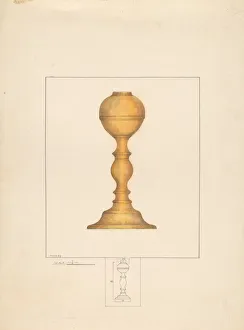 Candlestick, c. 1937. Creator: Henry Meyers