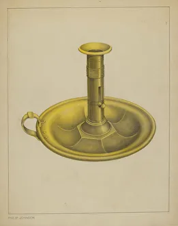 Johnson Philip Prints: Candlestick, c. 1937. Creator: Philip Johnson