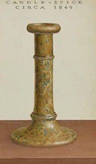 Candlestick, c. 1937. Creator: Roy Williams