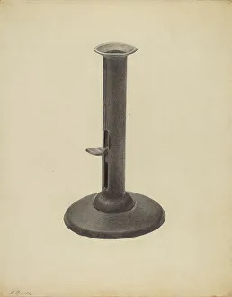Candlestick, c. 1938. Creator: Benjamin Resnick