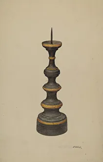 Paul Ward Prints: Candlestick, c. 1938. Creator: Paul Ward