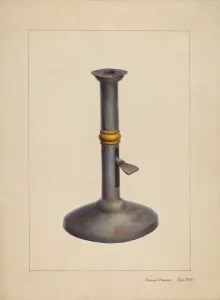 Samuel Fineman Prints: Candlestick, c. 1938. Creator: Samuel Fineman