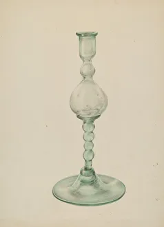 Fulda Elisabeth Prints: Candlestick, c. 1939. Creator: Elisabeth Fulda