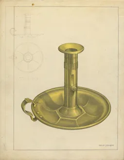 Candlestick, c. 1939. Creator: Philip Johnson
