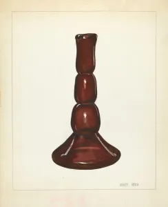 Candlestick, c. 1940. Creator: Janet Riza
