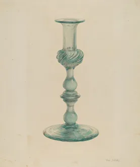 Silvay Van Prints: Candlestick, c. 1941. Creator: Van Silvay