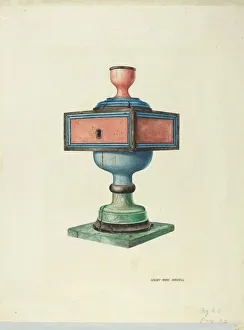 Candlestick Gallery: Candlestick (Ecclesiastical), 1938. Creator: Harry Mann Waddell