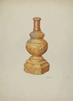 Edward Jewett Prints: Candlestick (Ecclesiastical), 1939. Creator: Edward Jewett