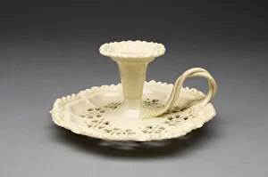 Candlestick, Yorkshire, 1780 / 1800. Creator: Leeds Pottery