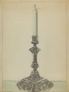 Drozdoff Leo Prints: Candlesticks, c. 1937. Creator: Leo Drozdoff