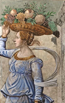 Ghirlandaio Gallery: Canephora (Basket-bearer), Late 15th cen.. Creator: Ghirlandaio, Domenico, (Circle)