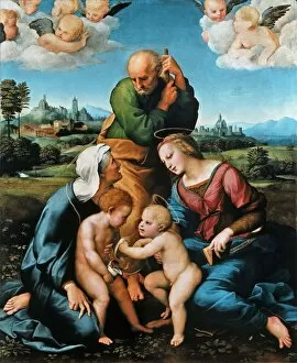 Holy Family Collection: The Canigiani Holy Family (Sacra Famiglia Canigiani), ca 1506-1508
