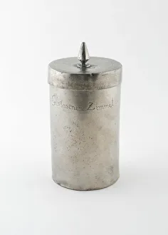 Tubingen Prints: Canister for Cinnamon, Tübingen, c. 1774. Creator: Martin Boeckmann