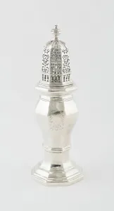 Silverware Collection: Canister (one of three), Dublin, 1704 / 06. Creator: Edward Workman