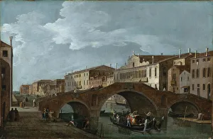 Embankment Prints: Cannaregio with the Ponte dei Tre Archi and Palazzo Balbi Valier in Venice