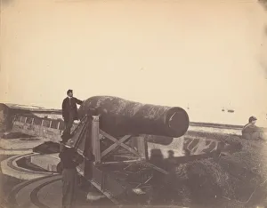 Cannon, Fortress Monroe, ca. 1864. Creator: Alexander Gardner Cannon, Fortress Monroe, ca. 1864. Creator: Alexander Gardner