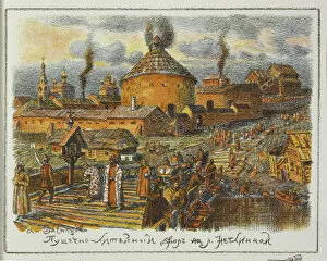Cannon Laundry on the Neglinnaya River in the XVII Century, 1918. Artist: Vasnetsov