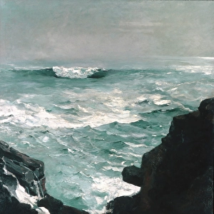 Rough Seas Prints: Cannon Rock, 1895. Creator: Winslow Homer