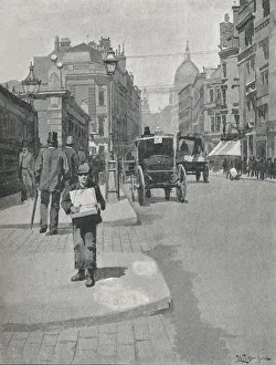 'Cannon Street', 1891. Artist: William Luker 'Cannon Street', 1891. Artist: William Luker