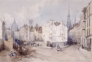 Thomas Colman Prints: Cannon Street, London, 1851. Artist: Thomas Colman Dibdin