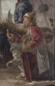 Rerich Prints: Cannoneer, 1894. Artist: Roerich, Nicholas (1874-1947)