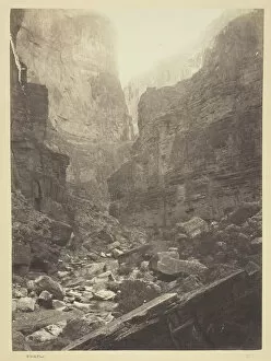 Canon Collection: Canon of Kanab Wash, Colorado River, Looking North, 1872. Creator: William H. Bell