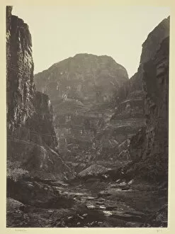 Colorado River Gallery: Cañon of Kanab Wash, Colorado River, Looking South, 1872. Creator: William H. Bell