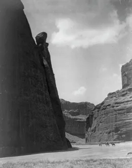 Cañón shadows-Navaho, c1906. Creator: Edward Sheriff Curtis