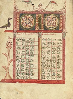 Index Prints: Canon Table Page; Gospel Book, 1583. Creator: Ghoukas