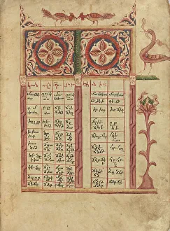Index Prints: Canon Table Page; Gospel Book, 1583. Creator: Ghoukas