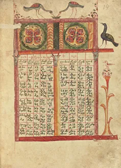 Index Prints: Canon Table Page; Gospel Book, 1583. Creator: Ghoukas